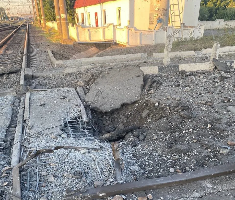 В Мелітополі партизани підірвали залізницю (Фото)